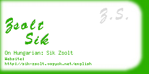 zsolt sik business card